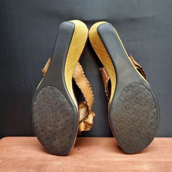 Lindsay Phillips SwitchFlops Bronze Sandals Size 8 - Picture 4 of 11